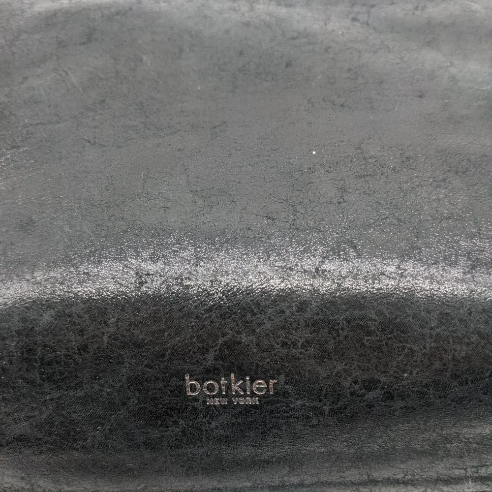BOTKIER Warren leather women's shoulder hobo bag -BLACK (Used)